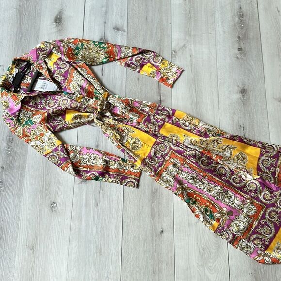 Mango Baroque print dress Travolta 2 NWT IN PACKAGING - Picture 3 of 6